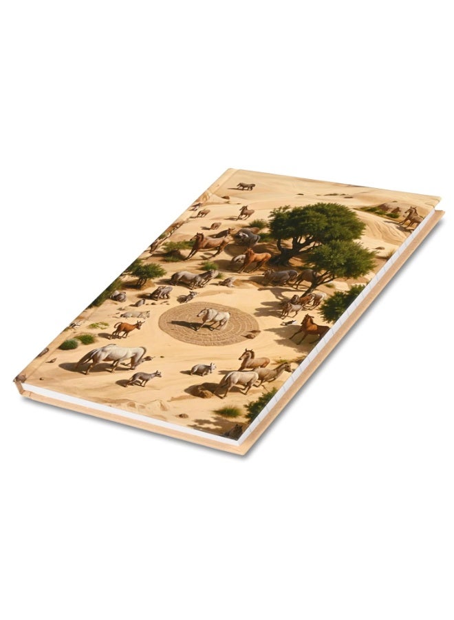 FIS® Hard Cover Notebook, A5 Size(148x210mm), 96 Sheets, Single Line Ruling, White Paper, Packet of 5 Pieces, Safari Animals Cover Design 2-FSNBHCA596D2 - Image 3